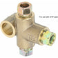 Brake Line Tee Pipe Connector T Shape 3 Way Adapter With 3 Male Nuts Short Union M10 3/16 Inch 10Mm Hose+3 Way Brake