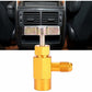 1/4" Sae Thread Adapter R-134A R-134 Ac Refrigerant Tap Can Dispenser Valve Tool 1/2" Acme Thread