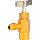 1/4" Sae Thread Adapter R-134A R-134 Ac Refrigerant Tap Can Dispenser Valve Tool 1/2" Acme Thread