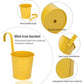 Metal Hanging Flower Pot, Outdoor Flower Pot With Drainage Hole Perfect For Garden, Balcony, Fence, Patio, Decoration 4