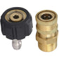 Pressure Washer Adapter Set M22 To 1/4 Inch Quick Connect Kit, M22 14Mm To 1/4 Inch Quick Connect Kit
