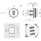 Code Lock Digital Drawer Cabinet Coded Lock Mechanical 3 Digit Combination Code Zinc Alloy For Cabinet Cupboard Drawer