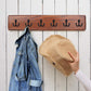 6 Pieces Retro Coat Hooks Double Metal Hooks Black Retro Coat Hooks For Coat Rack Bathroom Kitchen