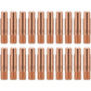 Mig Contact Nozzle, Welding Contact Tips, 20 pcs Copper Contact Tip For 15Ak Mig Welding Torch Consumables(0.8)