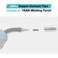 Mig Contact Nozzle, Welding Contact Tips, 20 pcs Copper Contact Tip For 15Ak Mig Welding Torch Consumables(0.8)