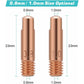 Mig Contact Nozzle, Welding Contact Tips, 20 pcs Copper Contact Tip For 15Ak Mig Welding Torch Consumables(0.8)