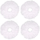 4 pcs Microfiber Mop Heads, ROund Replacement Mop Heads 360 ROtation Mop Heads For Floor Cleaning (Diameter 16Cm)