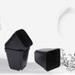50 pcs Black Seedling Pot - Square Plastic Plant Pots - Small Indoor Outdoor Flower Pot (Black/ 6X6X6.5Cm)