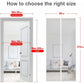 Magnetic Screen Door 90X210Cm Anti Fly Curtain Adhesive Strip Automatic Closing Ultra Fine Mesh Tool-Free Installation