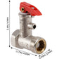 1/2 Pt Sleeve Electric Water Boiler Safety Valve 0.75Mpa Temperature And Pressure Relief Valve For Water Heater System