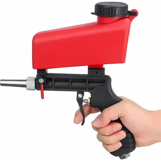 Sandblasting Gun, Portable Sandblaster Pneumatic Sandblaster, Pneumatic Sandblasting Gun With Hopper For Removing Paint