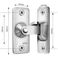 90 Degree Right Angle Stainless Steel Door Lock, Used For Wooden Fences, Doors And Windows, Sliding Doors (Silver)