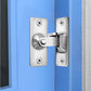 90 Degree Right Angle Stainless Steel Door Lock, Used For Wooden Fences, Doors And Windows, Sliding Doors (Silver)