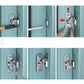 90 Degree Right Angle Stainless Steel Door Lock, Used For Wooden Fences, Doors And Windows, Sliding Doors (Silver)
