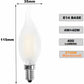 LED Bulb E14 Flame, Candle Shape, Warm White 2700K, 4W Incandescent Equivalent 40W, 400Lm, Pack Of 12 [Energy Class A+]