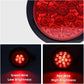 2 pcs Truck Tail Lights, 24V ROund Integrated High Brightness LED Tail Lights, Brake Lights For Trailer, Truck, Vans,