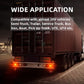 2 pcs Truck Tail Lights, 24V ROund Integrated High Brightness LED Tail Lights, Brake Lights For Trailer, Truck, Vans,