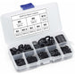 500 pcs Black Plastic Washers Lock Washers Fasteners, Self-Locking Washer Assortment Mechanical Washer M2.5 M3 M4 M5 M6