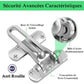 2Pack Security Door Lock Steel Window Guard Lock Entry Door Without Chain Lock Latch For Window Door