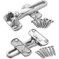 2Pack Security Door Lock Steel Window Guard Lock Entry Door Without Chain Lock Latch For Window Door