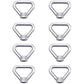 Lifting Eye Nut 8 pcs M8 Ring Nut Screw Nut Silver 304 Stainless Steel Triangle Ring Nut Lifting Ring Eye Nut Fastener
