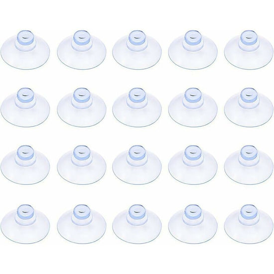20 pcs Small Clear Plastic Suction Cups No Hook 20Mm