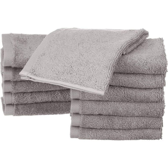 12 pcs Set Small Cotton Napkins, Grey