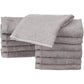 12 pcs Set Small Cotton Napkins, Grey