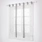 Window Embroidery ROman Blinds Sheer Curtains Decoration For Bedroom Balcony Kitchen, Grey, 80Cmx140Cm