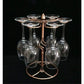 1Pc Wine Glass Rack, Stemware Holder With Wine Glass Drying Racks Holds 6 Wine Glasses(Wine Glasses Not Included).