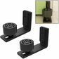 1 Pair Adjustable Floor Guide For Sliding Gate, Sliding Door Rail, 2 Doors (No Groove On Door, No Floor Drilling)