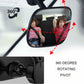 Baby Car Mirror, 360° ROtation Car Rear View Mirror, Baby Rear View Mirror With Clip, Baby Monitor For Wide View, Back