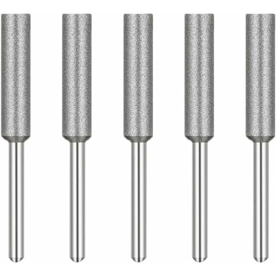 Diamond Chainsaw Sharpener Grinding Heads, 4Mm Chainsaw Grinding Stone, For Chainsaw Sharpener, 5 pcs