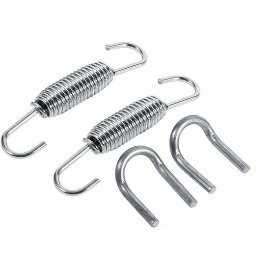 2 pcs Exhaust Pipe Spring,65Mm Length Exhaust Pipe Muffler Swivel Spring Stainless Steel ROtating Mounting Springs With