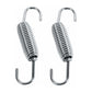 2 pcs Exhaust Pipe Spring,65Mm Length Exhaust Pipe Muffler Swivel Spring Stainless Steel ROtating Mounting Springs With