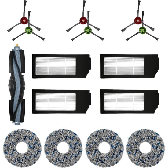 Filter Brush Cloth Replacement Accessories Set For Ecovacs Deebot T20 Omni T10 Omni Deebot X1 Omni X1 Turbo X1 Plus