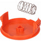4 Pack Spool Caps + 4 Spring Replacement Parts Compatible With Black+Decker Rc-100-P String Trimmers