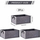 Grow Bag, 3 Pack Rectangular Black Non-Woven Planting Bags With Handle, Indoor Outdoor Grow Bags Planting Pot For