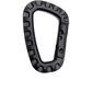 5 Pack Plastic Carabiners - Black - D-Shaped