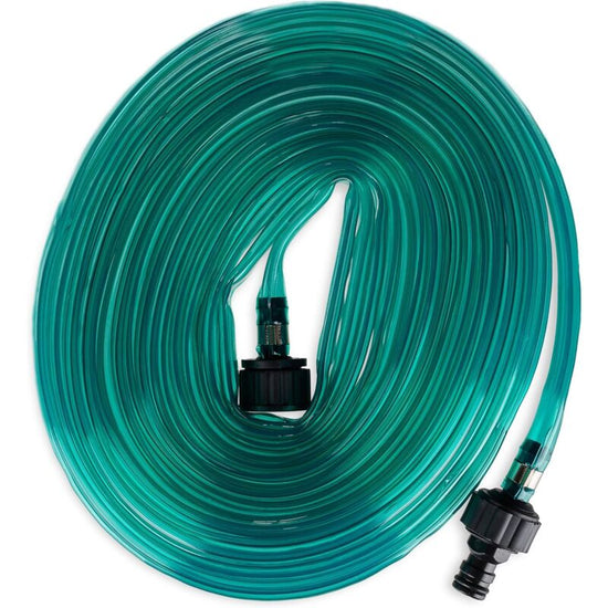 Garden Hose, Flat Irrigation Water Lance, For Garden, Holes, Ready To Connect, 7.5 Meters, Green