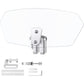 Motorcycle Windshield Adjustable Clip On Windscreen Extension Spoiler Wind Deflector For Motorcycle-Transparent