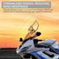 Motorcycle Windshield Adjustable Clip On Windscreen Extension Spoiler Wind Deflector For Motorcycle-Transparent