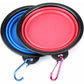 2 Dog Bowl Foldable Travel Dog Water Bowl Portable Cat Pet Silicone Food Bowl Small