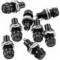 10 pcs 5 X 20Mm Fuse Holder Ac 10A 250V Black Screw Cap Fuse Holder, Panel Mount Screw Cap Fuse Holder