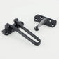 Secondary Door Lock, Security Door Chains, Sliding Door Lock, Stainless Steel Swing Bar, Security Door Lock, Matte Black