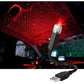 Atmosphere Light, Usb Car ROof Lamp Starry Sky Atmosphere LED Projector Red Night Light Adjustable Multiple Modes,
