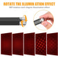 Atmosphere Light, Usb Car ROof Lamp Starry Sky Atmosphere LED Projector Red Night Light Adjustable Multiple Modes,
