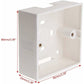 86X86Mm Pvc Wall Mount Junction Box For Switch Socket Base.