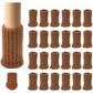 24 Pairs Non-Slip Knitted Furniture Socks For Chair Legs, Prevent Scratches And Reduce Noise, Move Easily, Brown
