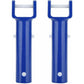 2 pcs V-Shaped Head Handle, Blue Swimming Pool V-Shaped Clip Brush Head Handle Replacement Pool Accessories